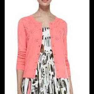 NWT kate spade new york beaded floral cluster cardigan